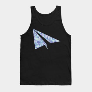 Geometric Polygon LowPoly Art Paper Plane Tank Top